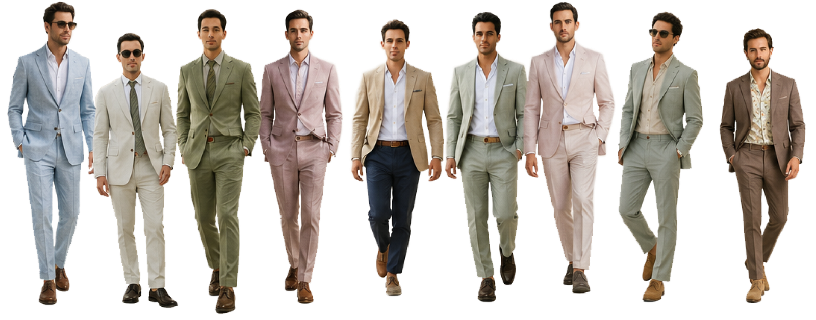 Men dresscode — light linen suits