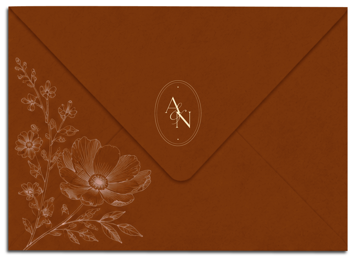Angie & Nick invitation envelope